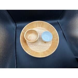 Crate&Barrel Wooden Chip/Dip Tray
